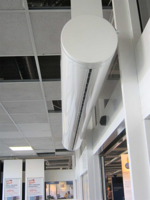 air curtains, aircurtains, air curtain, aircurtain, luchtgordijn, luchtdeur, luchtwand, luchtmes, rideau d'air, Luftschleier, luftridåer