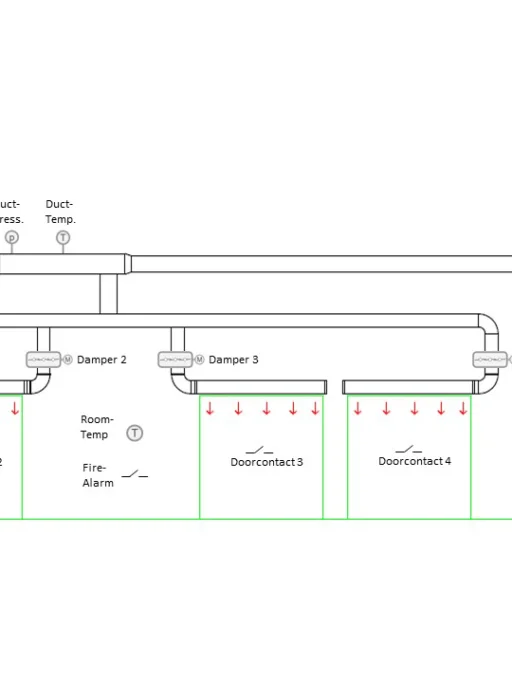 Sketch of Terminal air curtain system.