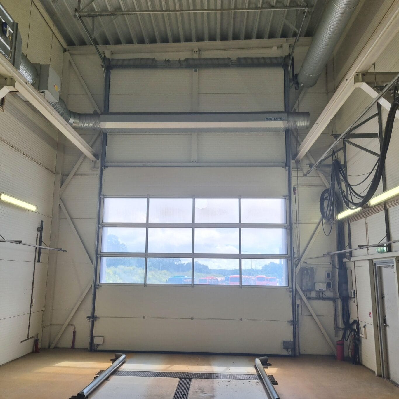 Masterveil Airstop air curtain installed at carwash