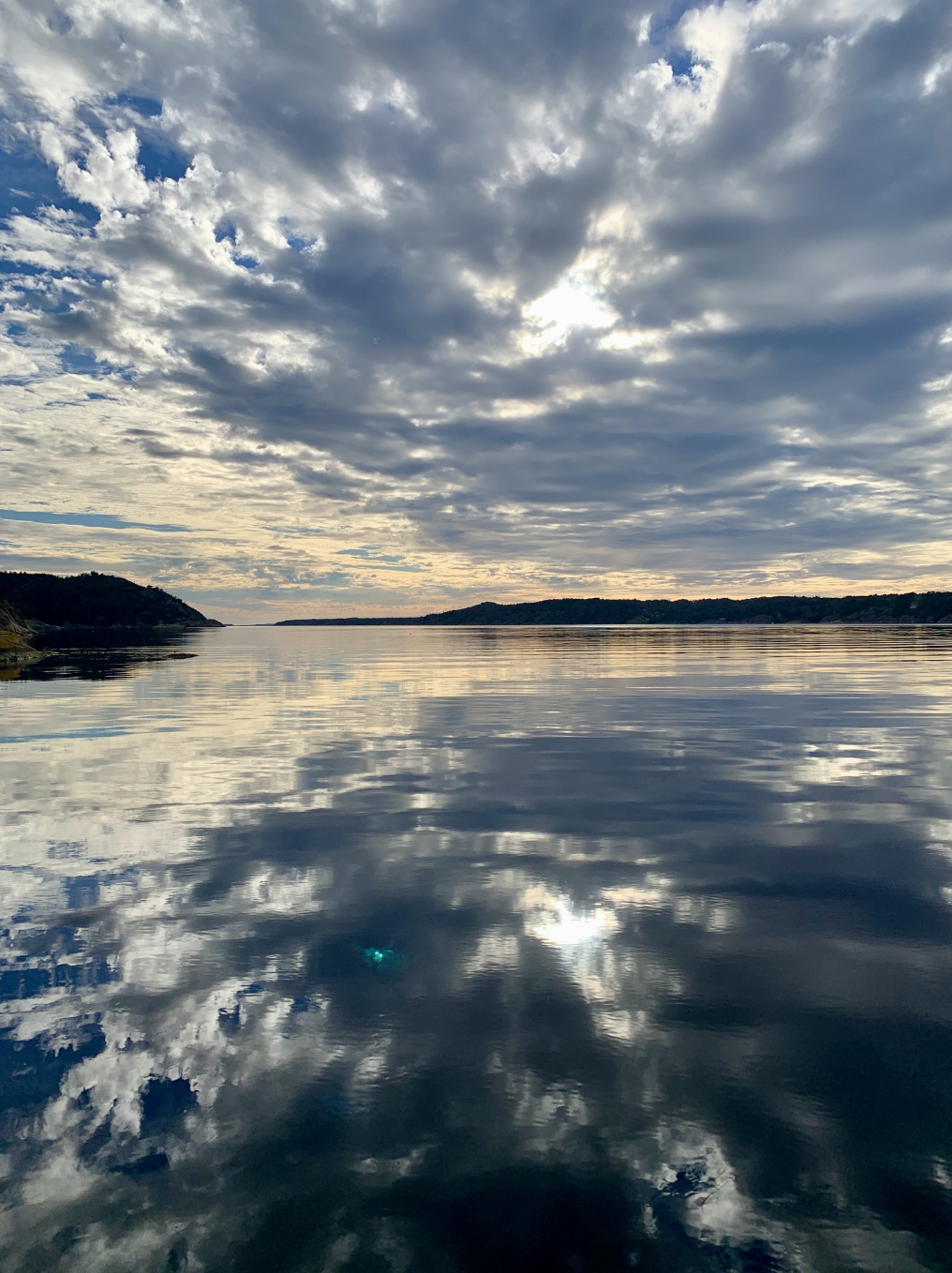 Lake at sunrise.